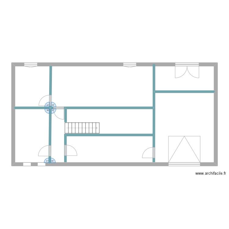 14 Av. des Prairies. Plan de 3 pièces et 106 m2