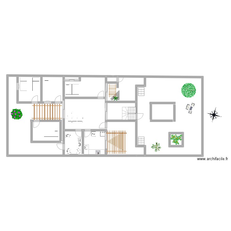 Atico Roof Top. Plan de 1 pièce et 2 m2