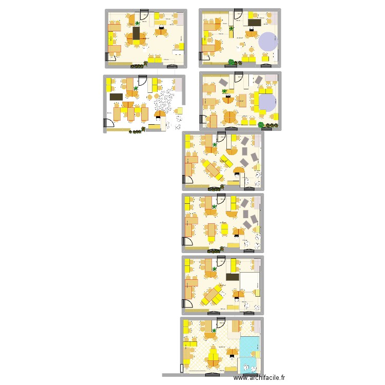 RUBIS 2. Plan de 7 pièces et 291 m2