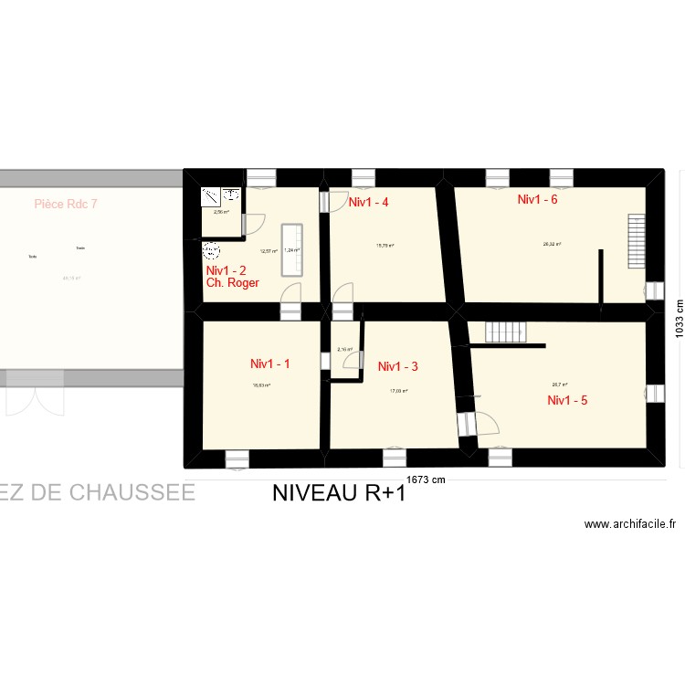 Maison GOUDARD V1. Plan de 29 pièces et 461 m2