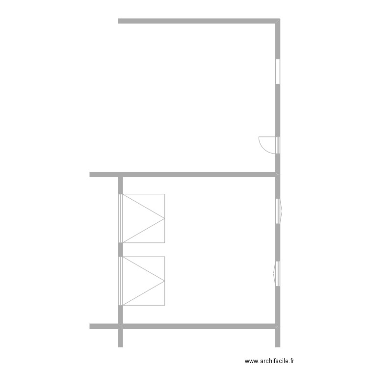 garage. Plan de 0 pièce et 0 m2