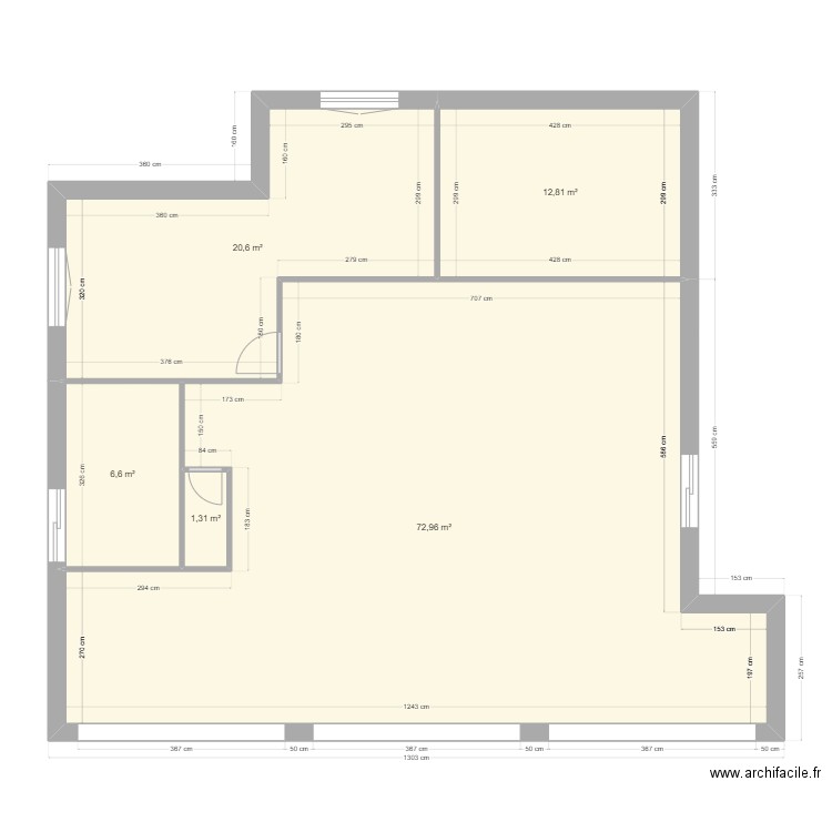 RDC Bernadette Modif. Plan de 5 pièces et 114 m2