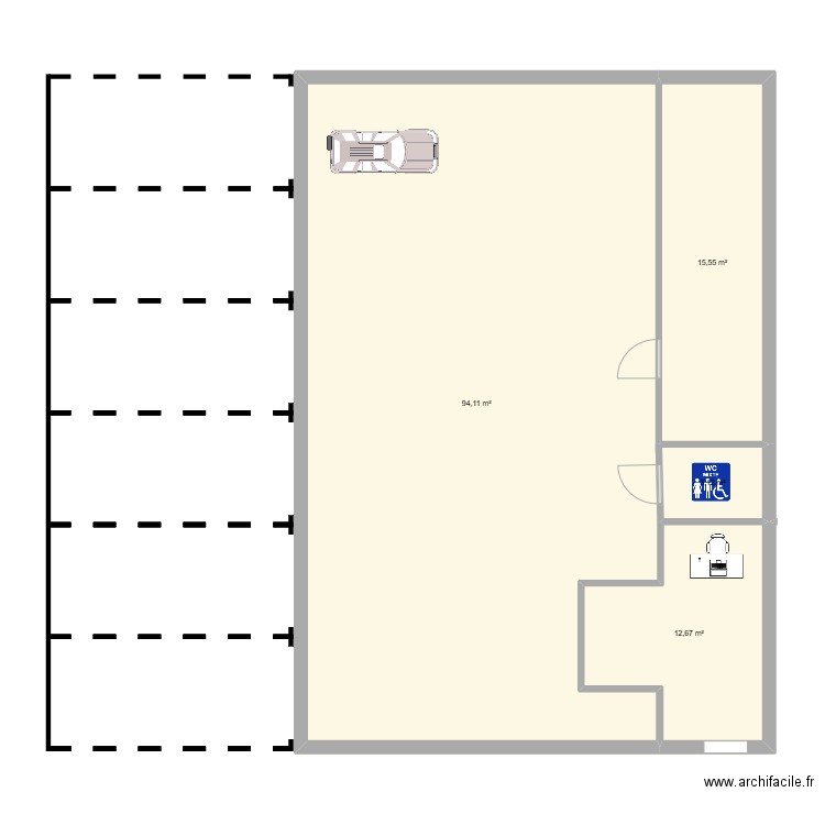 Thibault. Plan de 4 pièces et 125 m2