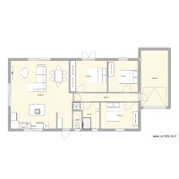 plan de maison 3 chambres 