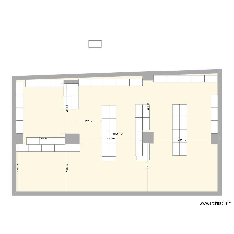 Plan St Quentin v2. Plan de 1 pièce et 115 m2