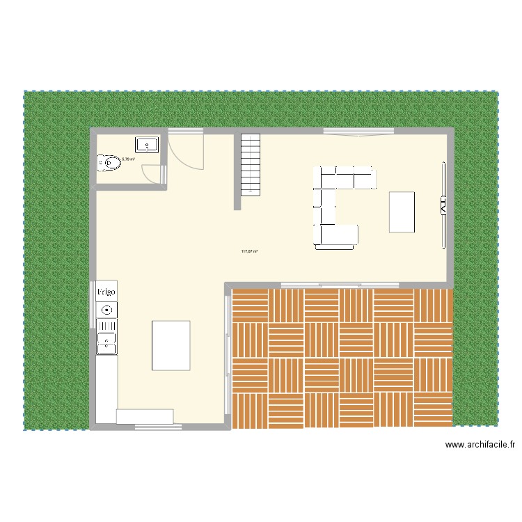 Maison Matthias & Maina . Plan de 2 pièces et 123 m2