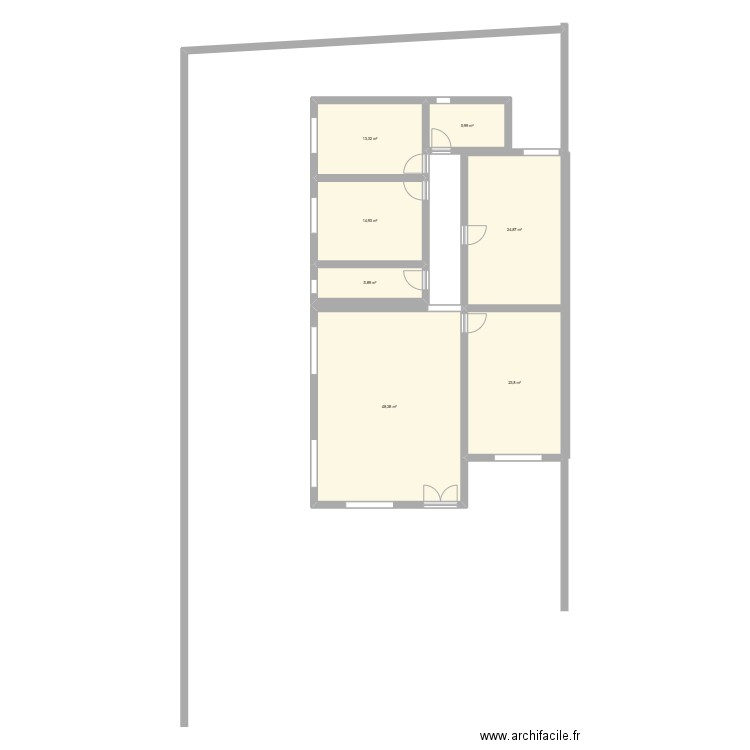 RAD V4. Plan de 7 pièces et 137 m2