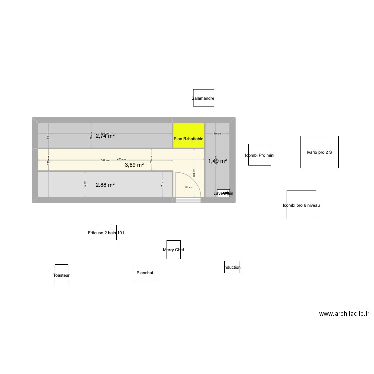 Plan basse Chico s 1. Plan de 5 pièces et 11 m2