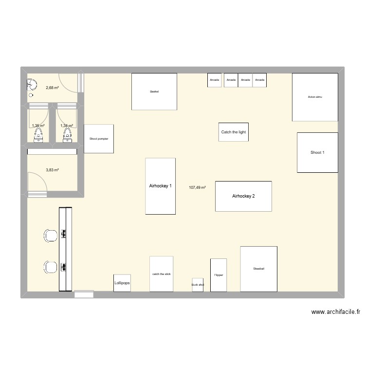 Nircade 120. Plan de 5 pièces et 117 m2