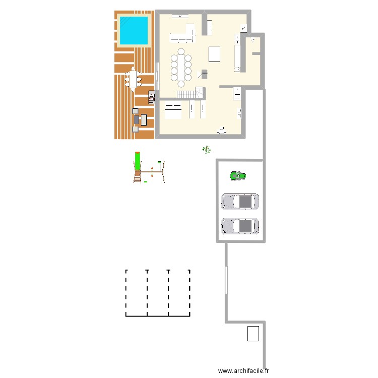 MAISON CAMBON. Plan de 1 pièce et 125 m2