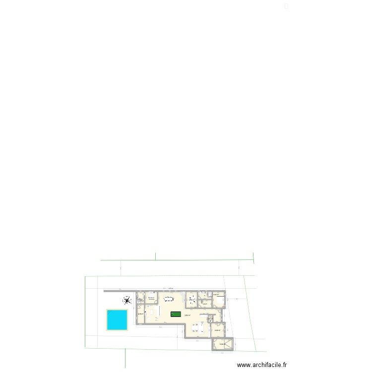 Maison II V4. Plan de 11 pièces et 223 m2