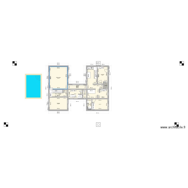 plan au 11-08-24 modi  2 le 11:09. Plan de 17 pièces et 136 m2