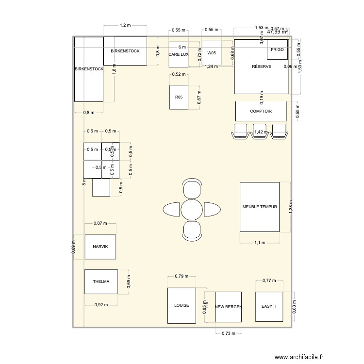 V2 SALON AUTONOMIC 2025. Plan de 1 pièce et 48 m2