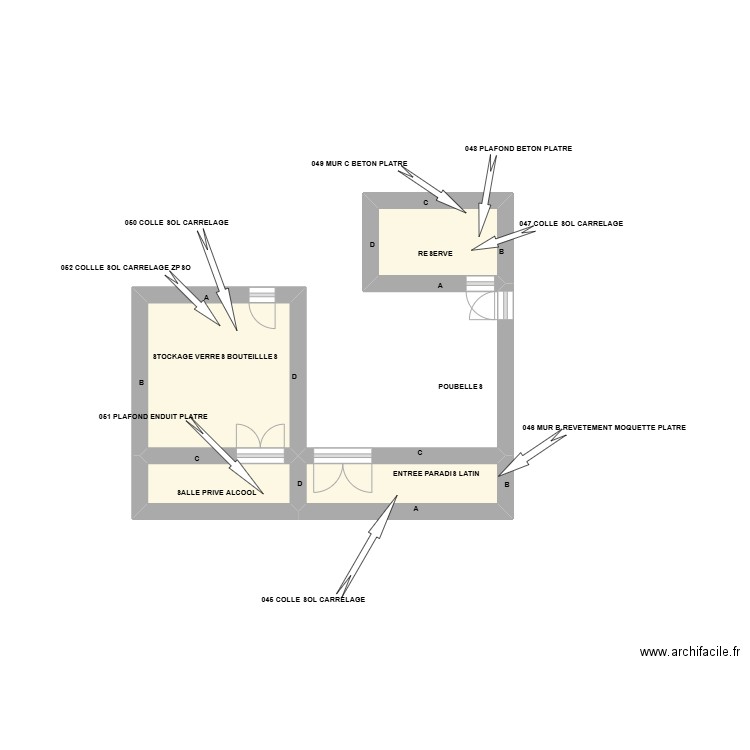 ENTREE PARADIS LATIN. Plan de 4 pièces et 12 m2