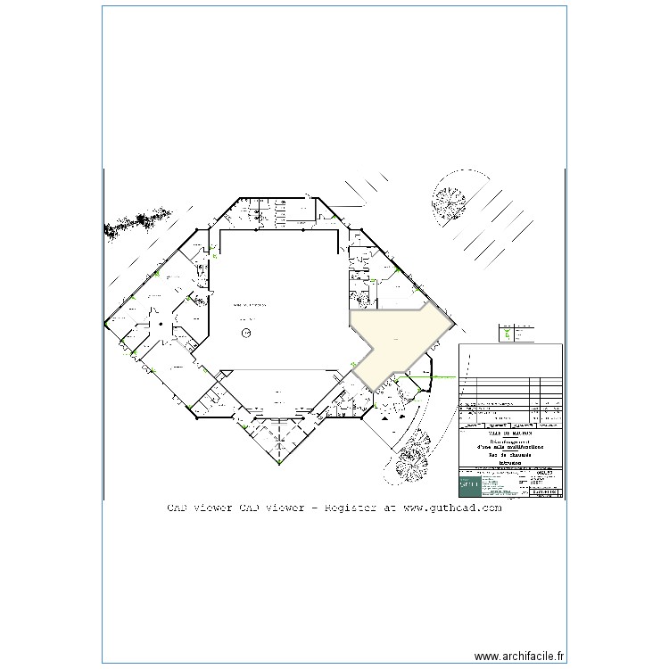 Sonepar Rennes. Plan de 1 pièce et 149 m2