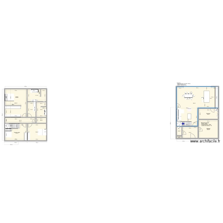 Simulation 2 Ghlin. Plan de 15 pièces et 194 m2