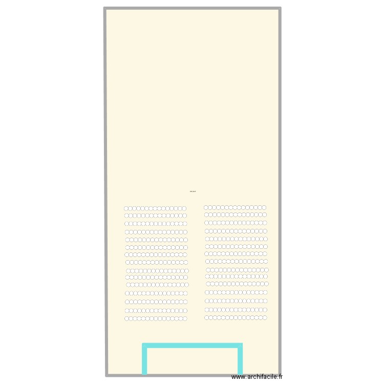 Cérémonie STAPS. Plan de 1 pièce et 911 m2