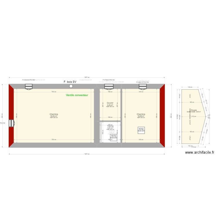 ML24014006BELOTTI. Plan de 14 pièces et 246 m2