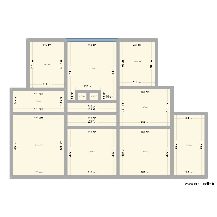 CABINET. Plan de 13 pièces et 162 m2