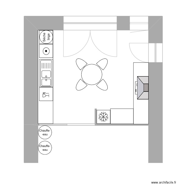 Garage M Laupies Proposition aménagement. Plan de 0 pièce et 0 m2