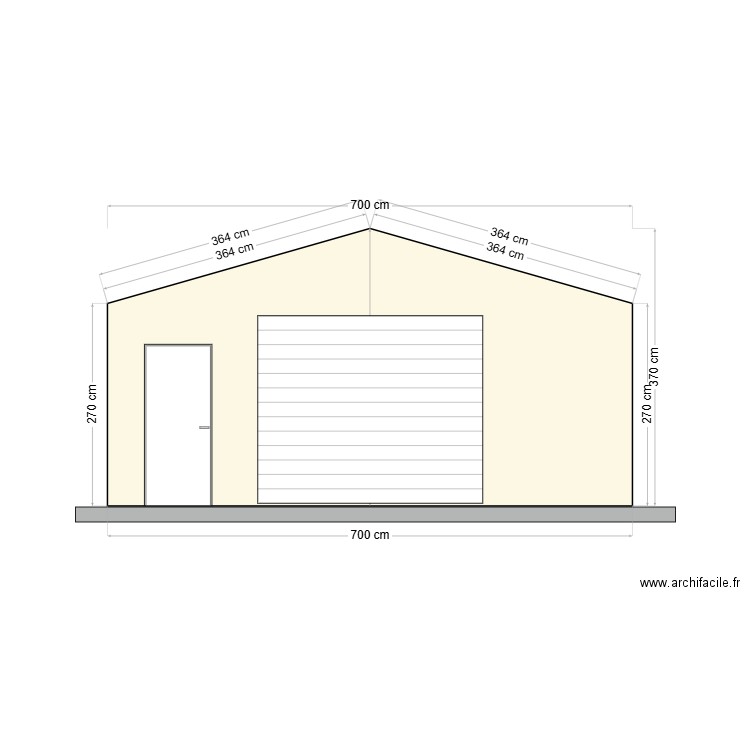 facade. Plan de 0 pièce et 0 m2