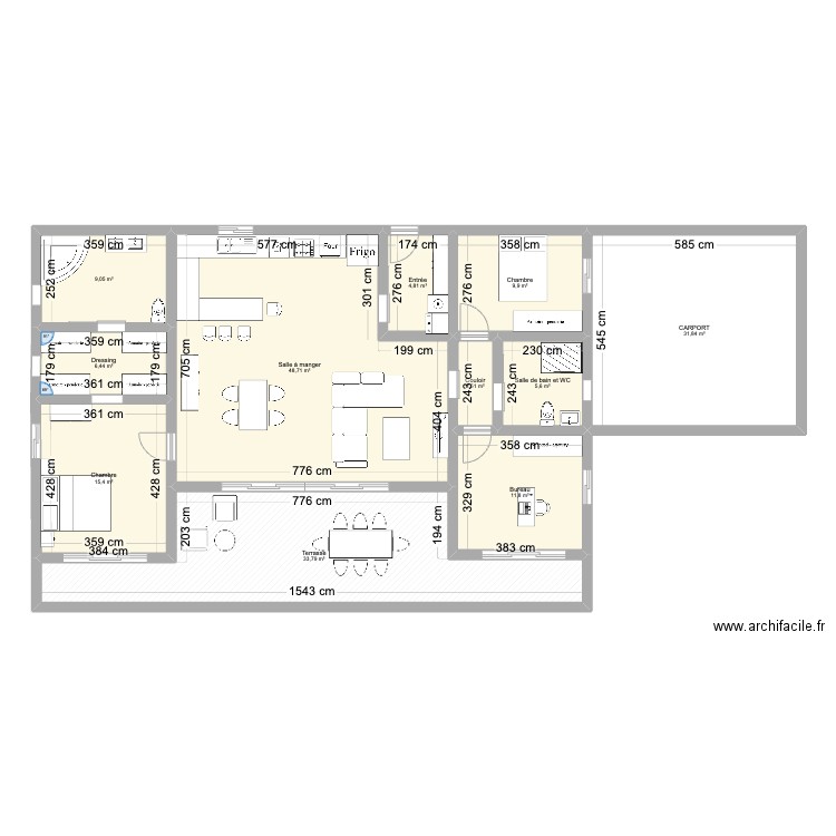 MAISON ANNE F4. Plan de 11 pièces et 180 m2