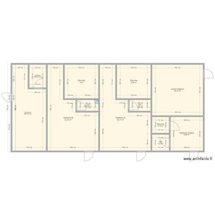 FC JAG. Plan de 12 pièces et 122 m2