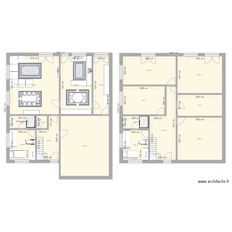 sultan2 mod2 chambre ayse. Plan de 16 pièces et 316 m2