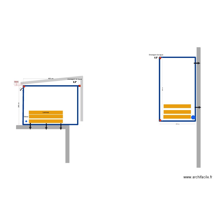 TOI diana lagos V3. Plan de 2 pièces et 22 m2