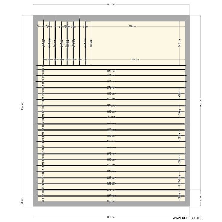 POPUP 1. Plan de 20 pièces et 74 m2