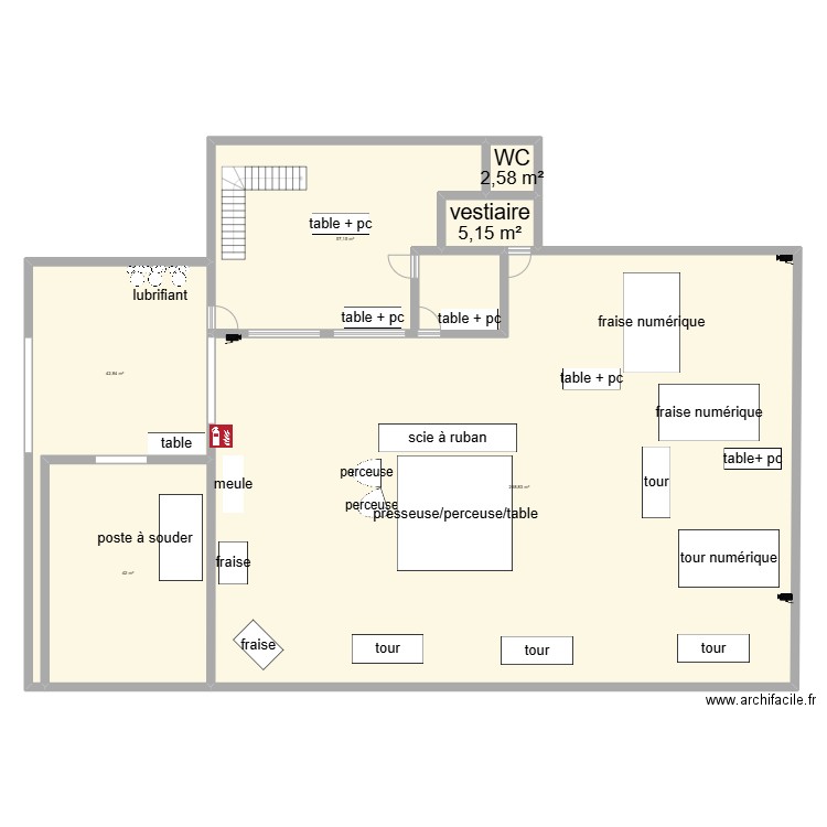 delta mecanique. Plan de 6 pièces et 419 m2