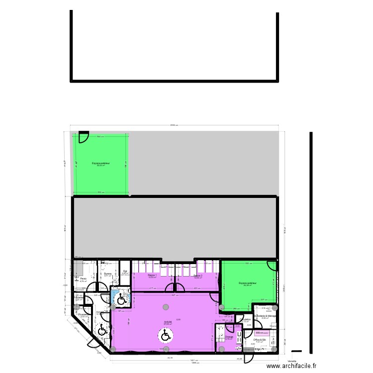 Fontenay Projet Version 2-. Plan de 18 pièces et 390 m2