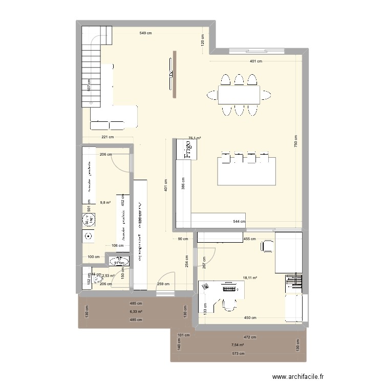 20240809. Plan de 6 pièces et 120 m2