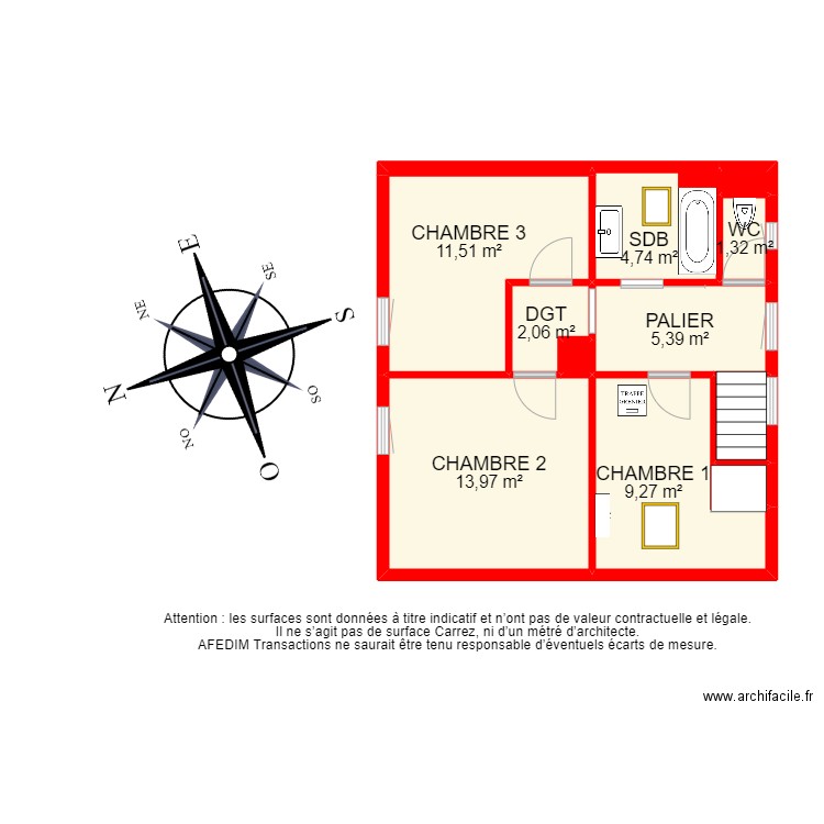 BI22519 - . Plan de 31 pièces et 201 m2