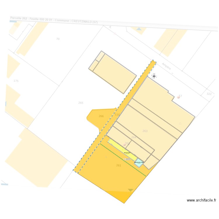 Charculor 2025 - Extension - Test cadastre. Plan de 12 pièces et 5850 m2