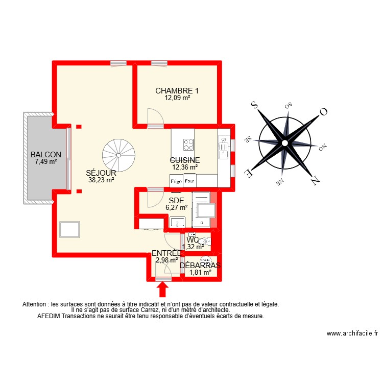 BI 25598. Plan de 16 pièces et 158 m2