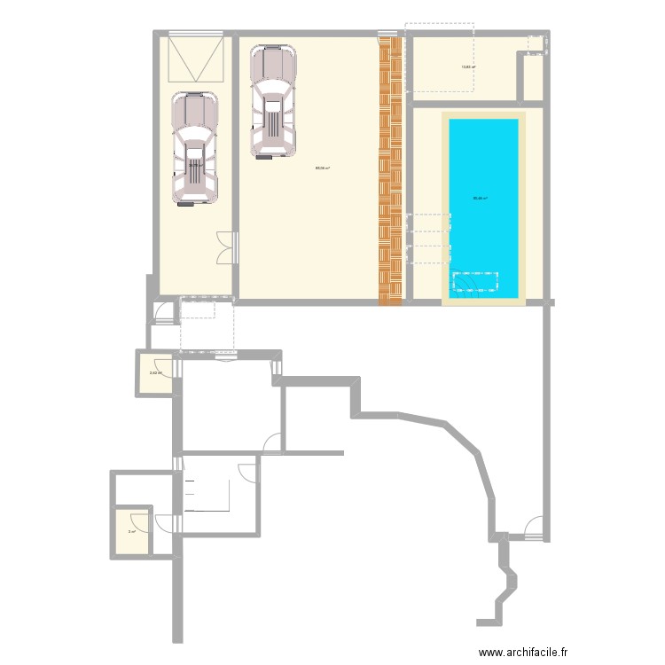 BATATA. Plan de 6 pièces et 192 m2