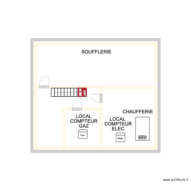 Sacré-Coeur de Stockel - Cavez. Plan de 7 pièces et 32 m2