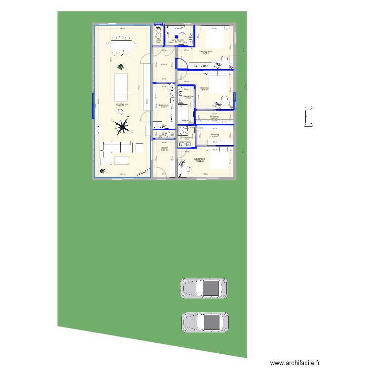 Castelginest nouveau michael meublé 3. Plan de 14 pièces et 151 m2