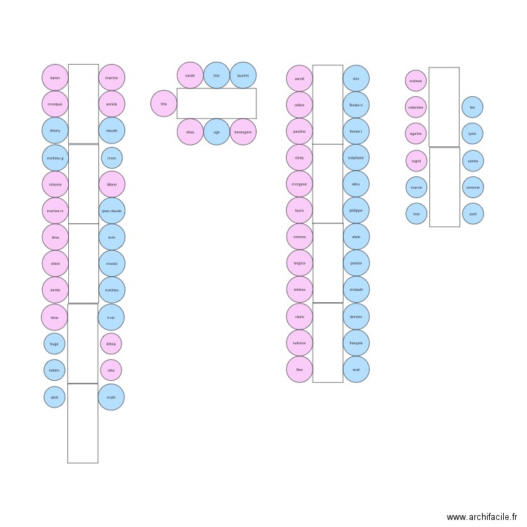 plan de table 2. Plan de 0 pièce et 0 m2