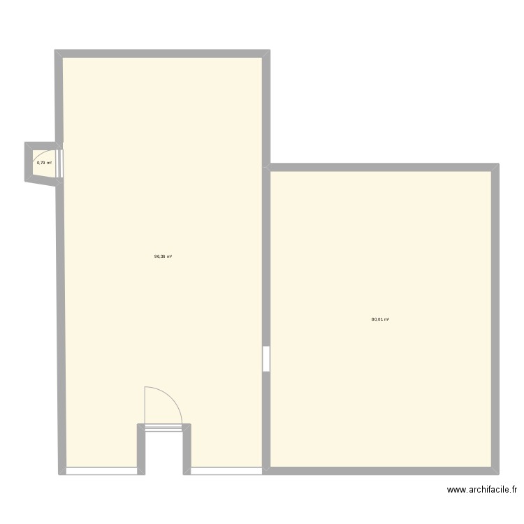 magasin plan . Plan de 3 pièces et 177 m2