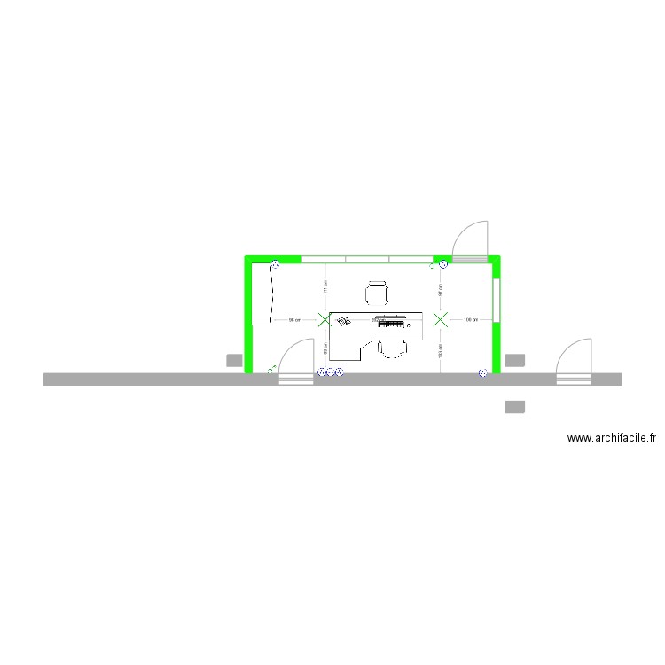 BUREAU 4. Plan de 0 pièce et 0 m2