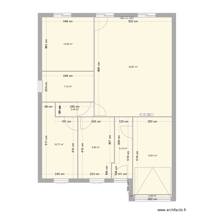 maison b. Plan de 10 pièces et 94 m2