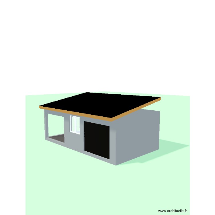 Garage. Plan de 2 pièces et 29 m2