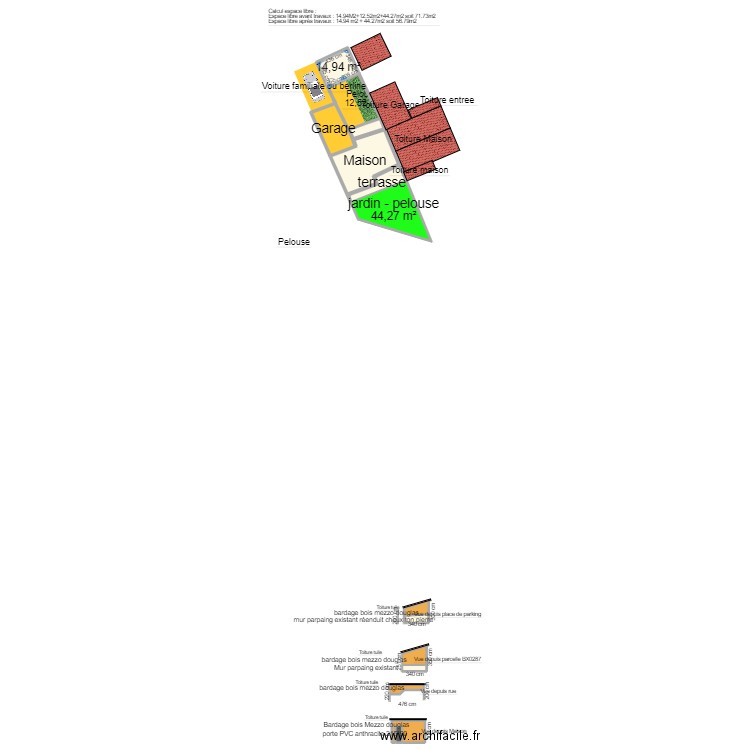 Plan maison dp2. Plan de 13 pièces et 172 m2