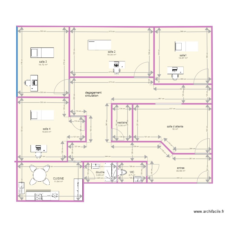 aurel. Plan de 10 pièces et 142 m2