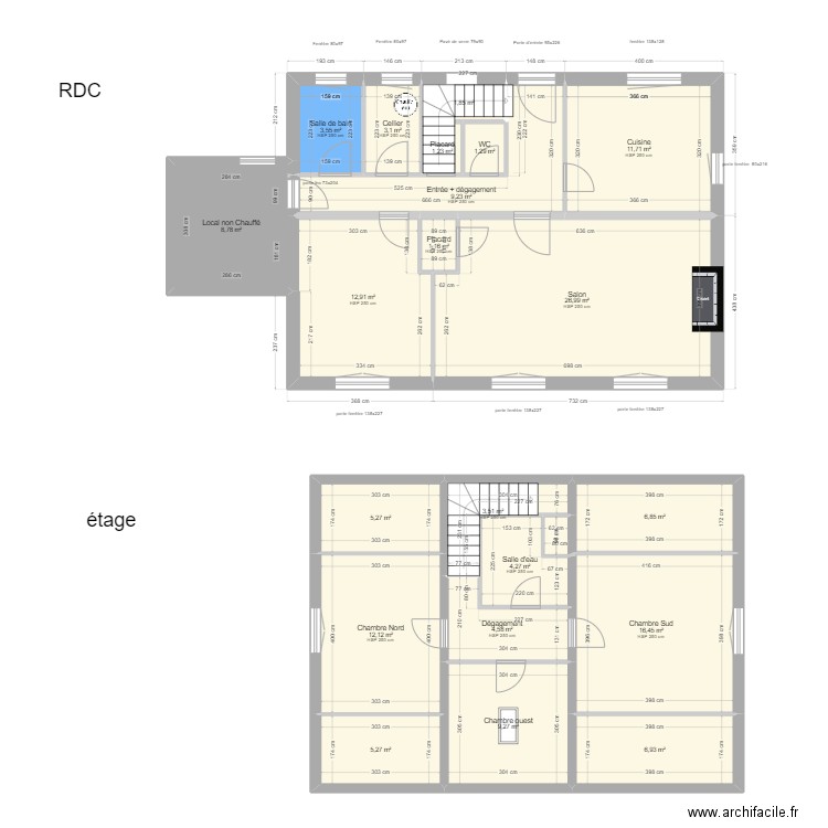 ML24006903 TOULET ARRIEN . Plan de 21 pièces et 156 m2