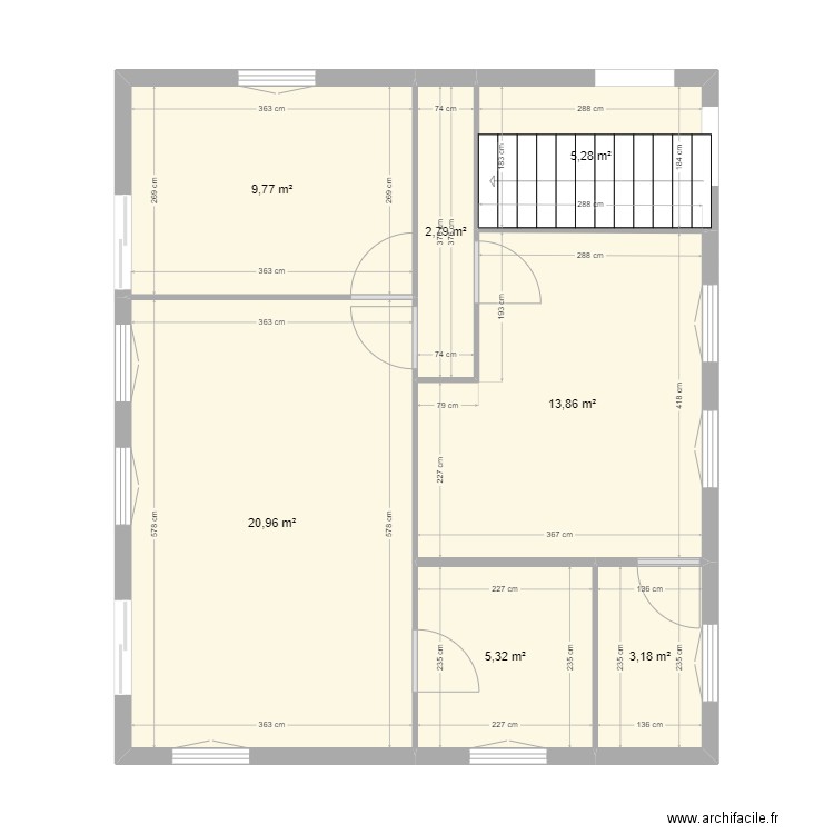 sainte anne . Plan de 7 pièces et 61 m2