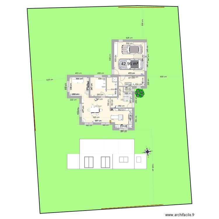 TOUL-5 avec Cadastre. Plan de 12 pièces et 192 m2