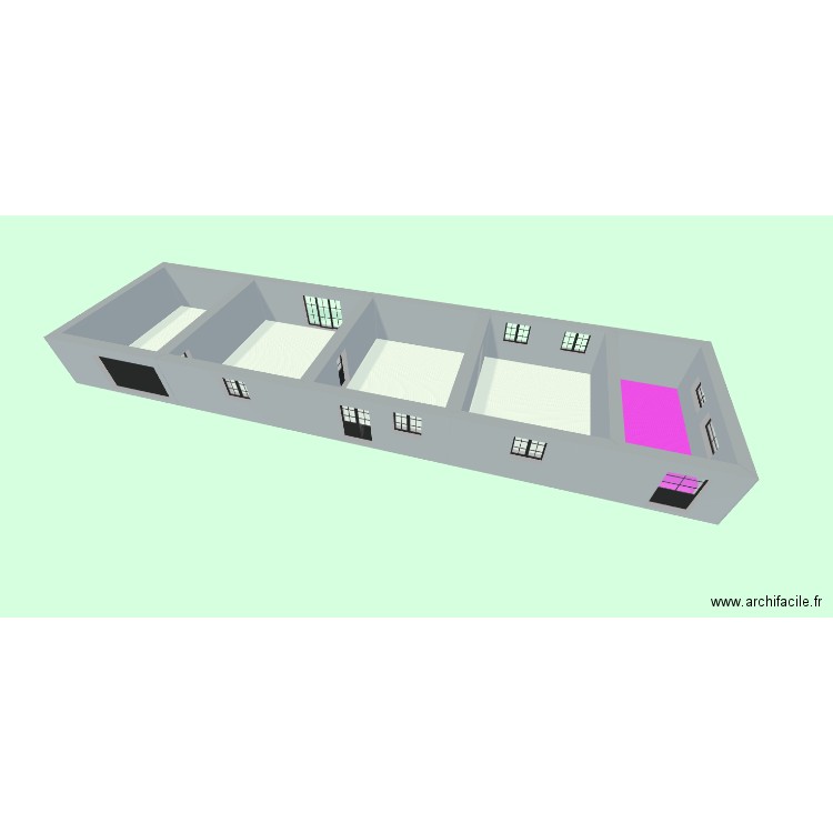 Courmangoux Actuel. Plan de 5 pièces et 181 m2